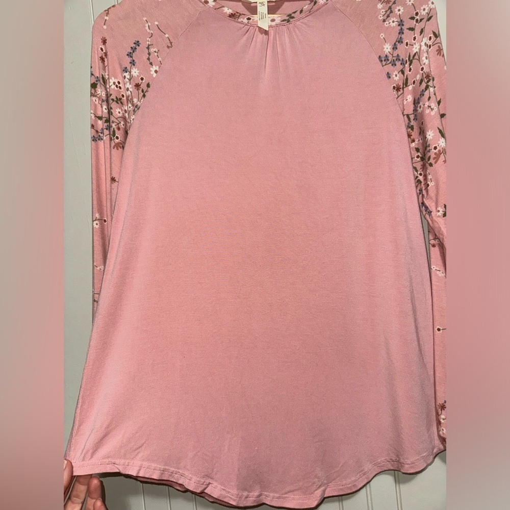 Matilda Jane Pink Dose of Floral Long Sleeve Top - Picture 8 of 8